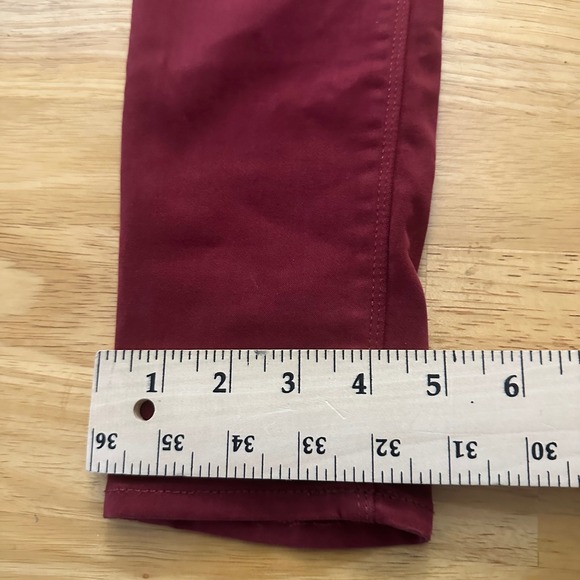 Lucky Brand Brooke Legging Jean Burgundy Red Stretch Women's‎ Size 2/26 - Picture 11 of 12